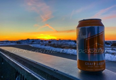  2019 02 24 - A fine craft beer and the Mesa Arch Trailhead at Sunset -  Canyonlands NP, UT (Credit: Tim Hannifin) 