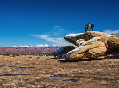  2019 02 24 - Clare, Dave, and Tim - Pothole Point - Needles Section Canyonlands NP, UT 