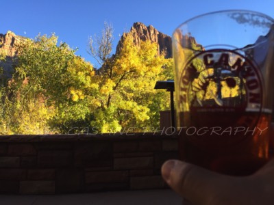  2016 11 09 - The Watchman and a Beer - Zion NP,  Springdale, UT 