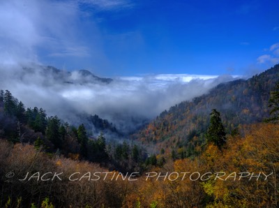  2021 11 02 - Mist at Ben Morton's Overlook - Smoky Mountains NP, Tennessee 