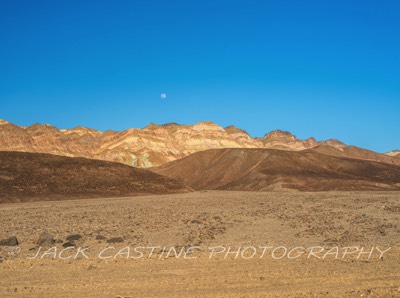  2023 03 04 - Moon over Artist's Pallette - Death Valley National Park, California 