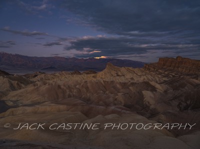  2023 03 06 - Zabriskie Point Sunrise and Moonset - Death Valley National Park, California  