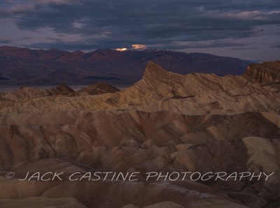  2023 03 06 - Zabriskie Point Sunrise and Moonset - Death Valley National Park, California  