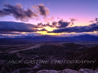  2023 02 27 - Sunset at Font's Point - Anza-Borrego Desert St Pk, - Borrego Springs, California 