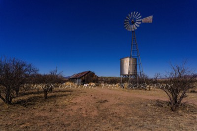  2018 03 05 - Empire Ranch Barn and Windmill - Sonoita, AZ 