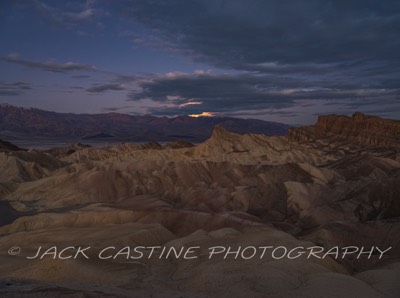  2023 03 06 - Zabriskie Point Sunrise and Moonset - Death Valley National Park, California 