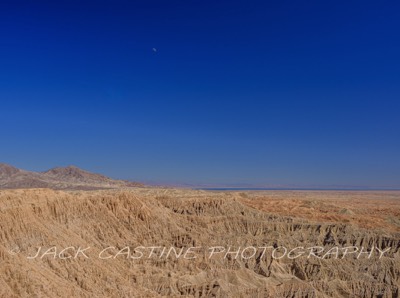  2023 02 27 - Day Moon over Salton Sea - Anza-Borrego Desert St Pk, - Borrego Springs, California 