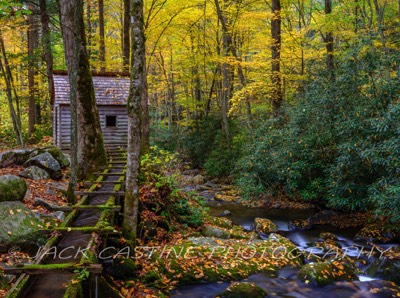  2021 11 03 - Alfred Regan Tub Mill on Roaring Fork - Smoky Mountains NP, Tennessee 