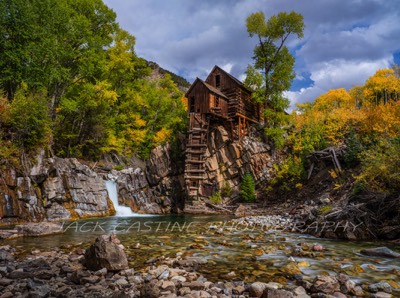  2018 09 24 - Crystal Mill from Creek Bed - Crystal, Colorado 