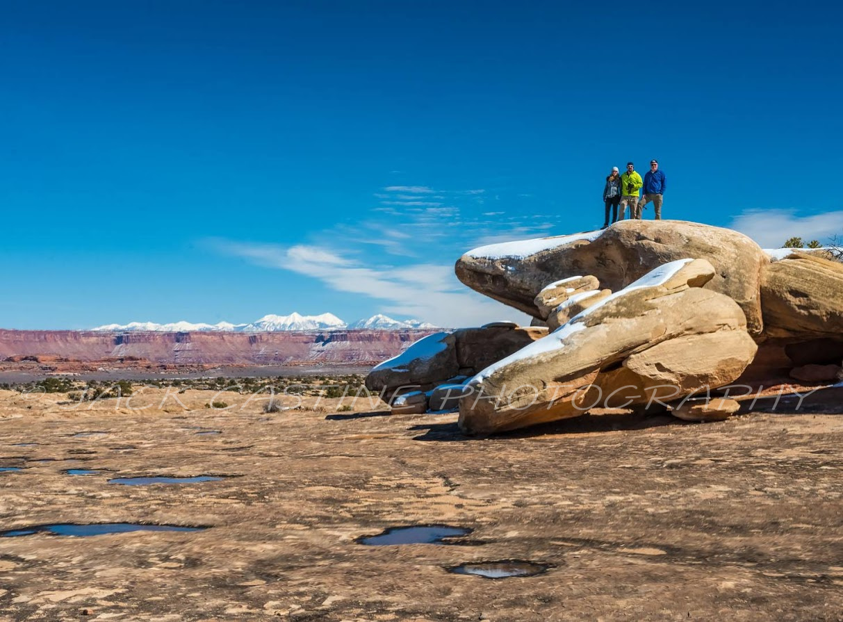  2019 02 24 - Clare, Dave, and Tim - Pothole Point - Needles Section Canyonlands NP, UT 