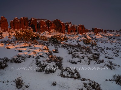  2019 02 22 - Windows Road Sunset - Arches NP - Moab, UT 