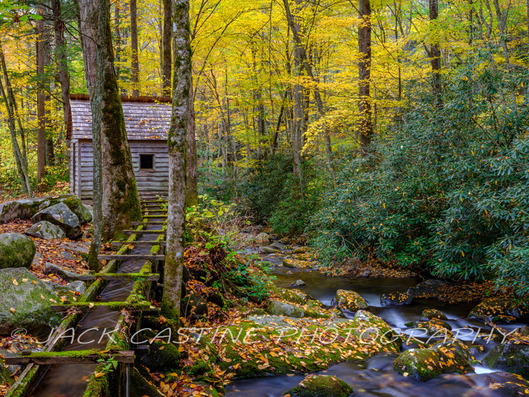  2021 11 03 - Alfred Regan Tub Mill on Roaring Fork - Smoky Mountains NP, Tennessee 