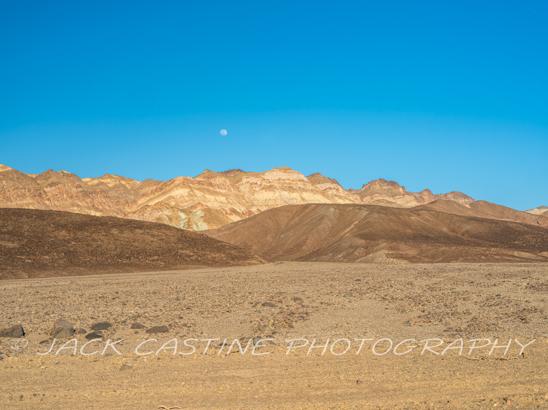  2023 03 04 - Moon over Artist's Pallette - Death Valley National Park, California 